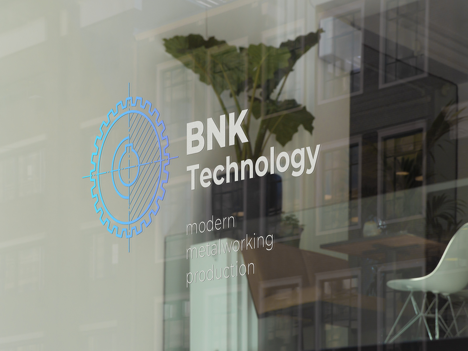 The logo of the modern metal processing company BNK Technology